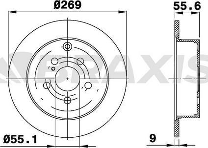 Braxis AE0380 - Bremžu diski www.autospares.lv