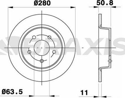 Braxis AE0320 - Bremžu diski autospares.lv