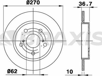 SBS 1815.2045123 - Bremžu diski www.autospares.lv