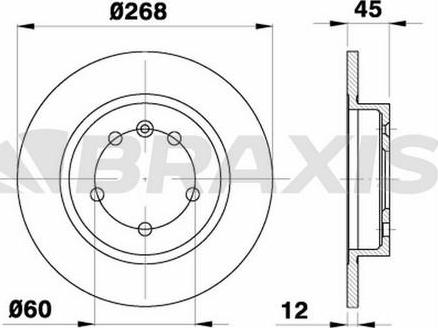 Braxis AE0292 - Bremžu diski www.autospares.lv