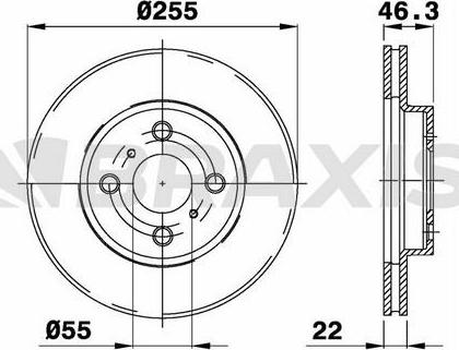 Braxis AE0297 - Bremžu diski www.autospares.lv