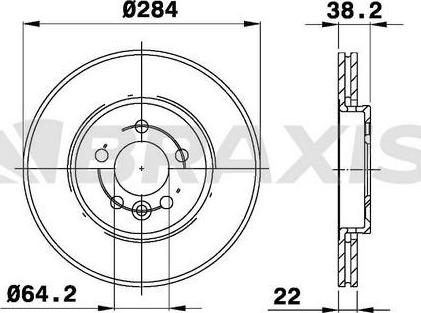 Braxis AE0249 - Bremžu diski autospares.lv