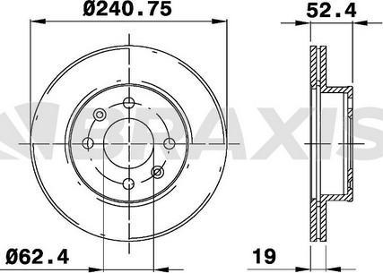 Braxis AE0244 - Bremžu diski autospares.lv