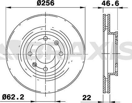 Braxis AE0247 - Bremžu diski www.autospares.lv