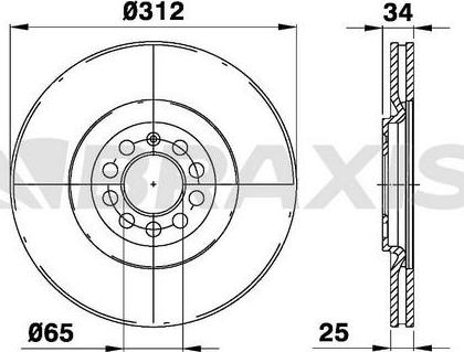 Braxis AE0253 - Bremžu diski www.autospares.lv