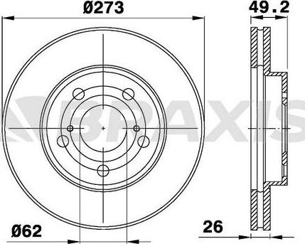 Braxis AE0257 - Bremžu diski autospares.lv