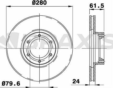 ATE 424162 - Bremžu diski www.autospares.lv