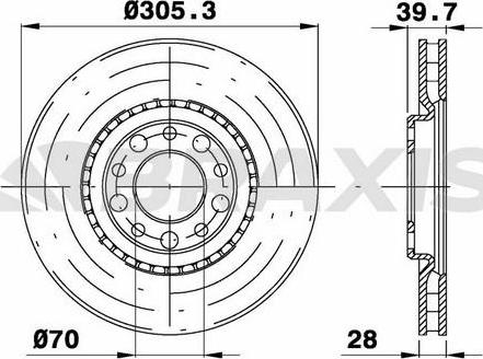 Braxis AE0220 - Bremžu diski www.autospares.lv