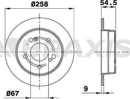 Braxis AE0223 - Bremžu diski autospares.lv