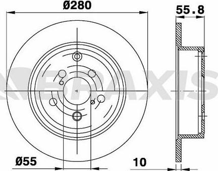 Braxis AE0270 - Bremžu diski www.autospares.lv