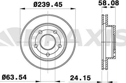 Braxis AE0782 - Bremžu diski www.autospares.lv