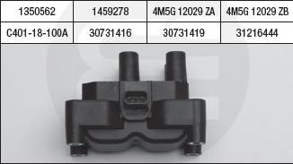 Brecav 215.006 - Катушка зажигания www.autospares.lv