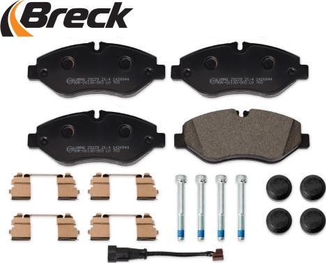 Breck 29229 00 703 00 - Bremžu uzliku kompl., Disku bremzes www.autospares.lv