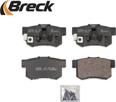 Breck 24434 00 704 00 - Bremžu uzliku kompl., Disku bremzes www.autospares.lv