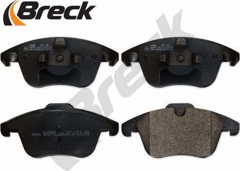 Breck 24557 00 701 00 - Brake Pad Set, disc brake www.autospares.lv