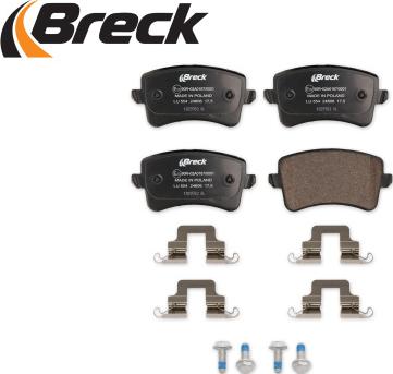 Breck 24606 00 554 10 - Bremžu uzliku kompl., Disku bremzes www.autospares.lv