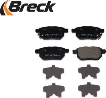 Breck 24610 00 704 10 - Brake Pad Set, disc brake www.autospares.lv