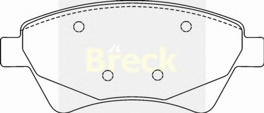 Breck 2406500 - Bremžu uzliku kompl., Disku bremzes www.autospares.lv