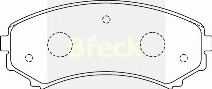 Breck 2406600C - Bremžu uzliku kompl., Disku bremzes www.autospares.lv