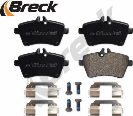 Breck 24077 00 701 00 - Bremžu uzliku kompl., Disku bremzes www.autospares.lv