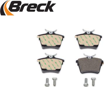 Breck 24135 00 704 00 - Bremžu uzliku kompl., Disku bremzes www.autospares.lv