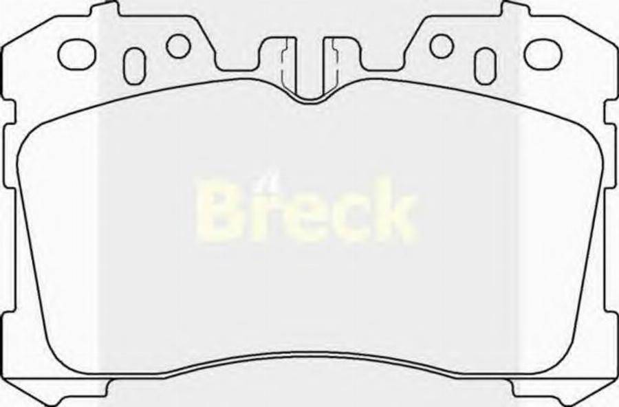 Breck 24245 00 701 00 - Bremžu uzliku kompl., Disku bremzes www.autospares.lv