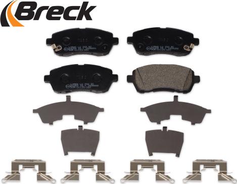 Breck 24283 00 702 10 - Bremžu uzliku kompl., Disku bremzes autospares.lv