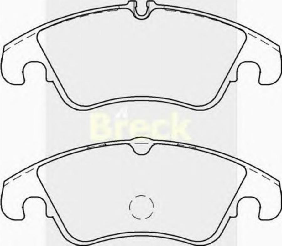 Breck 24743 00 701 10 - Bremžu uzliku kompl., Disku bremzes www.autospares.lv