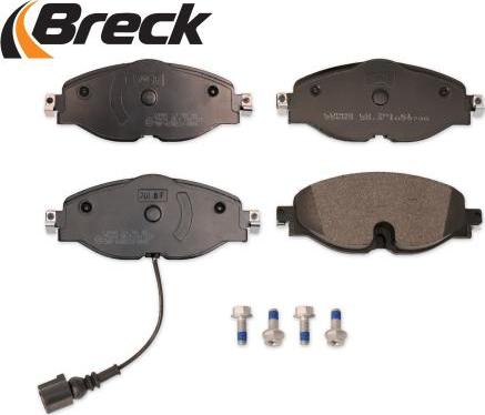 Breck 25683 00 701 00 - Bremžu uzliku kompl., Disku bremzes www.autospares.lv