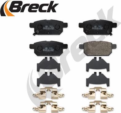 Breck 25258 00 704 00 - Bremžu uzliku kompl., Disku bremzes www.autospares.lv