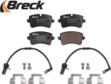 Breck 25214 00 554 00 - Bremžu uzliku kompl., Disku bremzes www.autospares.lv