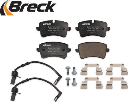 Breck 25214 00 554 10 - Bremžu uzliku kompl., Disku bremzes www.autospares.lv