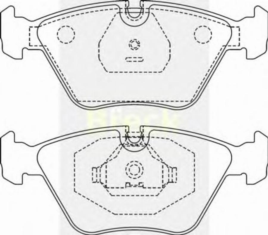 Breck 209680070100 - Brake Pad Set, disc brake www.autospares.lv