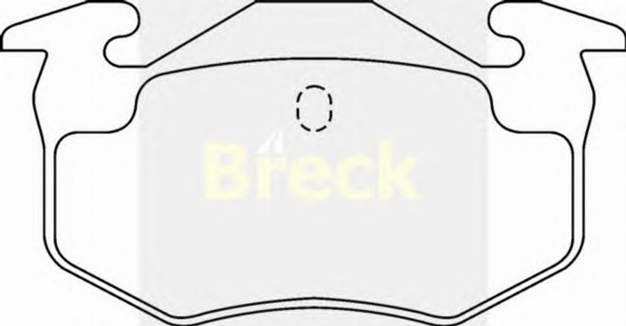 Breck 20974 00 - Тормозные колодки, дисковые, комплект www.autospares.lv