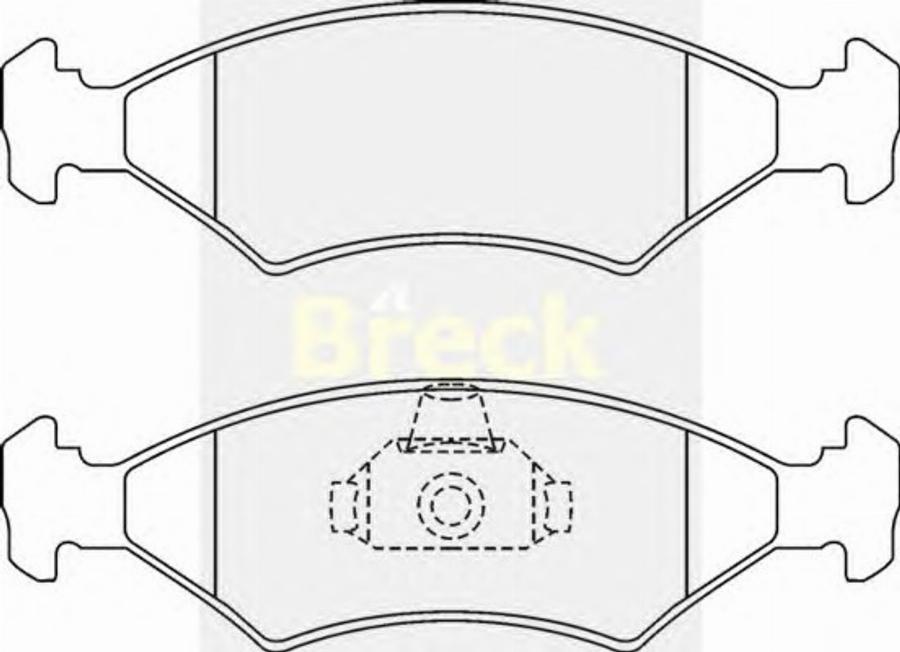 Breck 20640 00 - Bremžu uzliku kompl., Disku bremzes www.autospares.lv