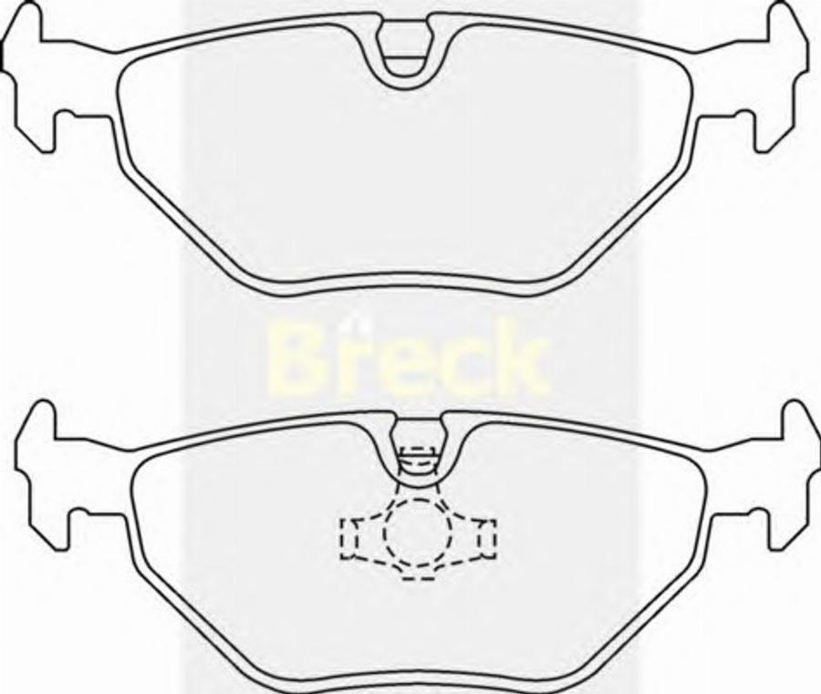 Breck 20180 00 - Brake Pad Set, disc brake www.autospares.lv