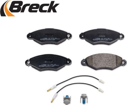 Breck 21980 00 702 10 - Тормозные колодки, дисковые, комплект www.autospares.lv