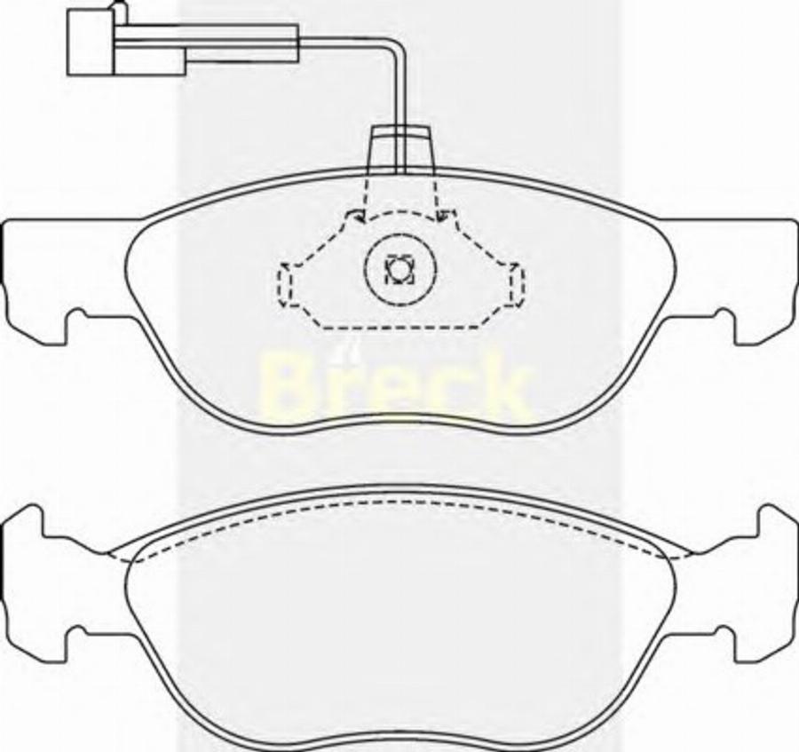 Breck 21927 00 W2 - Bremžu uzliku kompl., Disku bremzes www.autospares.lv