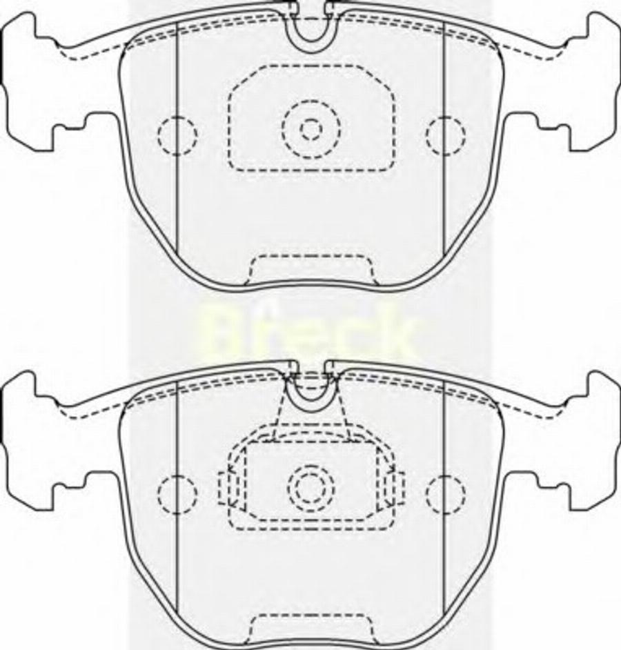 Breck 21486 00 701 00 - Bremžu uzliku kompl., Disku bremzes www.autospares.lv