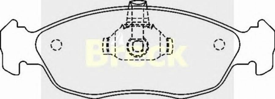 Breck 2143000 - Bremžu uzliku kompl., Disku bremzes www.autospares.lv