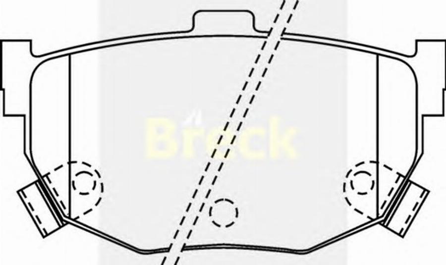 Breck 21553 00 C - Bremžu uzliku kompl., Disku bremzes www.autospares.lv