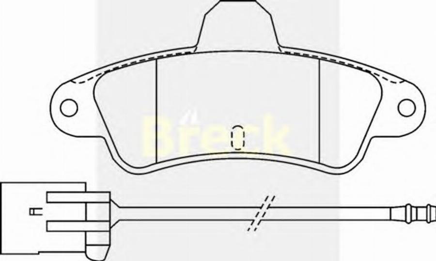 Breck 21586 00 W - Bremžu uzliku kompl., Disku bremzes www.autospares.lv