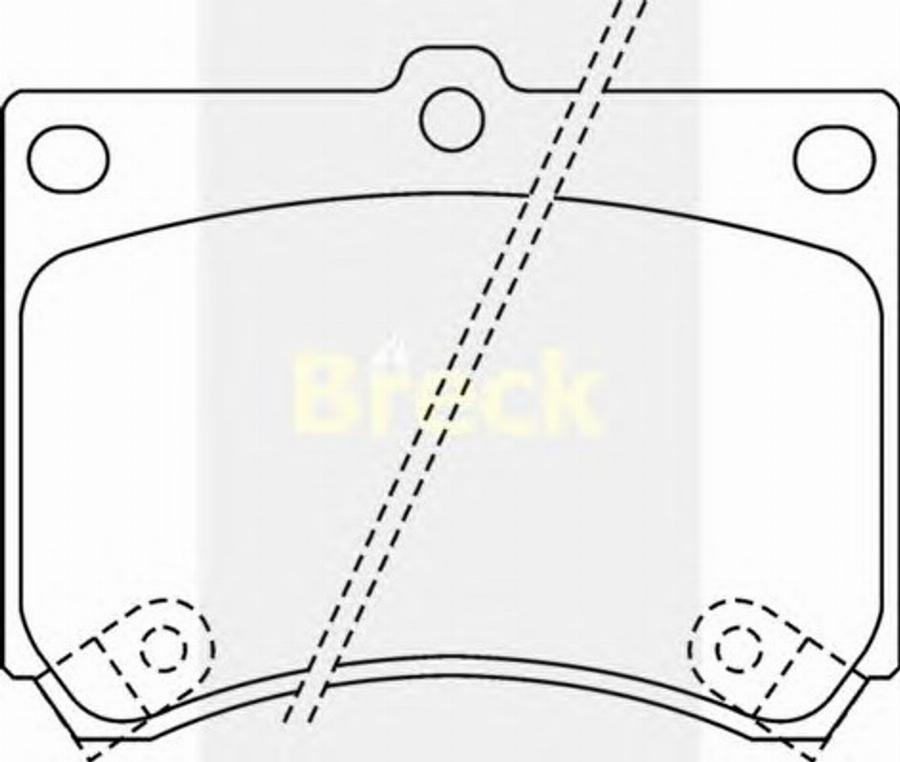 Breck 21539 00 C - Bremžu uzliku kompl., Disku bremzes autospares.lv