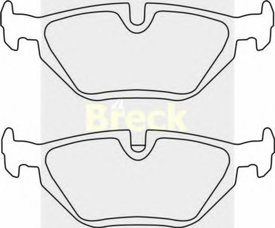 Breck 21607 00 702 00 - Brake Pad Set, disc brake www.autospares.lv