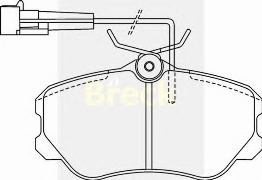 Breck 21182 00 W - Bremžu uzliku kompl., Disku bremzes www.autospares.lv