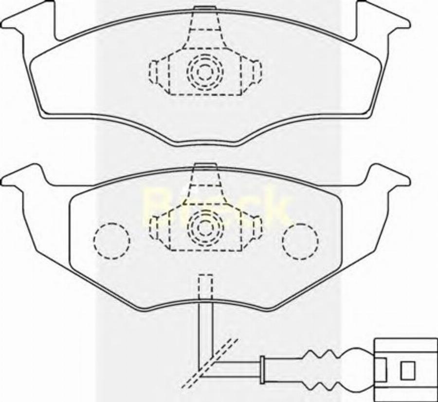 Breck 2186610W - Bremžu uzliku kompl., Disku bremzes www.autospares.lv