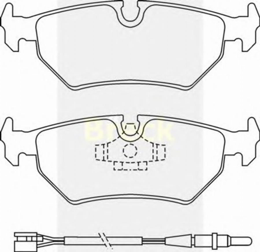 Breck 2127500W - Тормозные колодки, дисковые, комплект www.autospares.lv