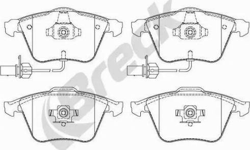 Breck 23950 00 701 10 - Bremžu uzliku kompl., Disku bremzes autospares.lv