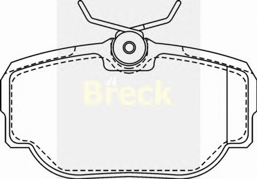 Breck 2345800 - Bremžu uzliku kompl., Disku bremzes www.autospares.lv