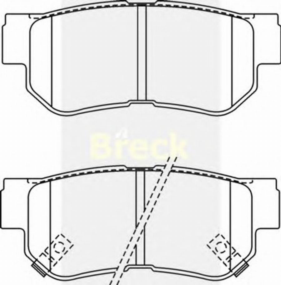 Breck 23545 00 C - Bremžu uzliku kompl., Disku bremzes www.autospares.lv